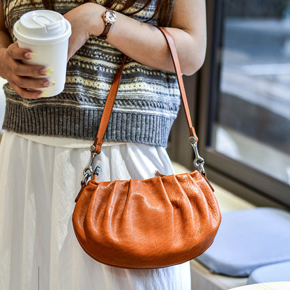 李記 | 原創手工真皮 | 雲朵褶皺の腋下包A066號