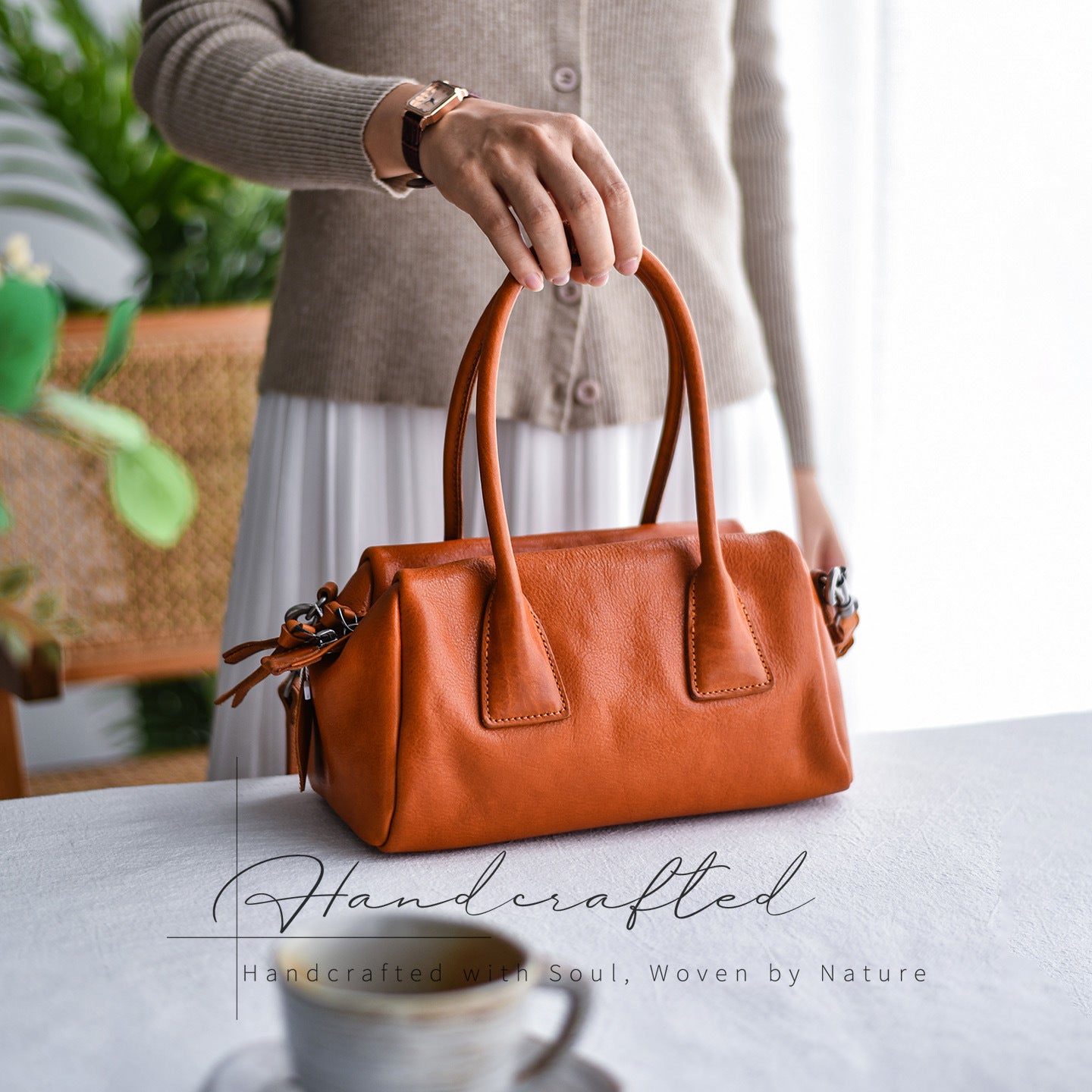 李記 | 原創手工真皮 | 百搭不挑人の通勤包A069號