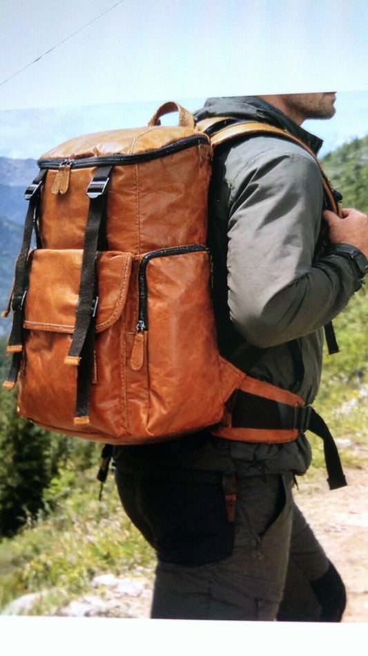 李記 | 原創手工真皮 | 養皮控必收！會越來越好看的油蠟牛皮後背包A1088號