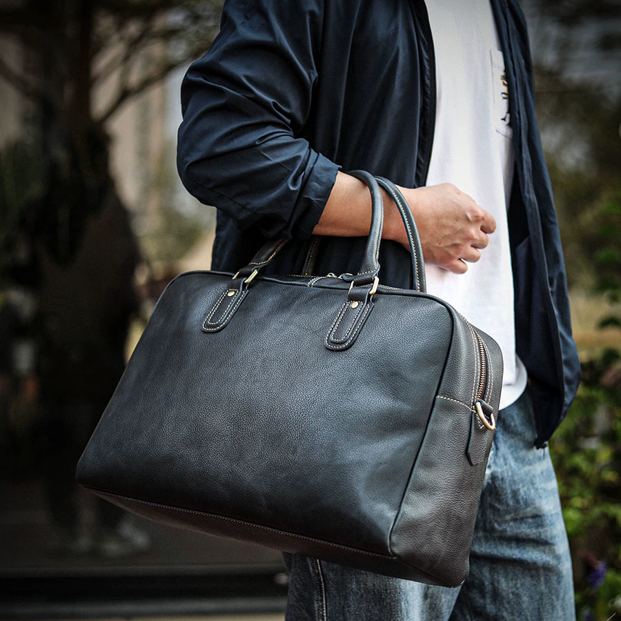 李記 | 原創手工真皮 | 大自然質感與生命張力の高端波士頓包A1998號