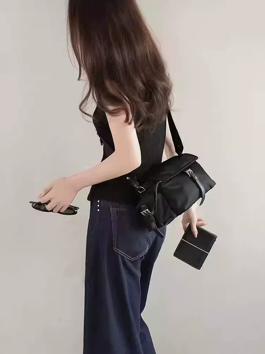 李記 | 原創手工真皮 | 日常出門超好用の尼龍帆布波士頓包A33531號