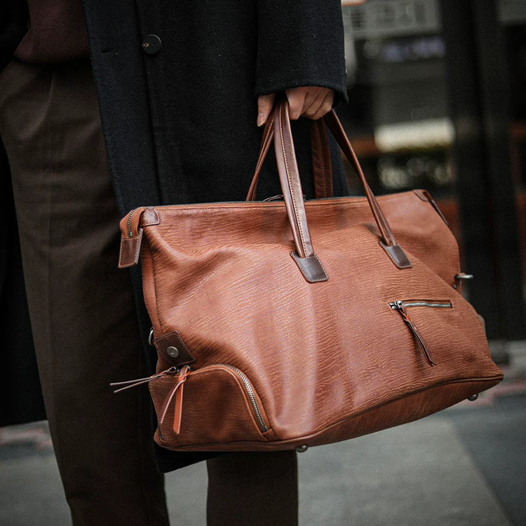 李記 | 原創手工真皮 | 高階【鬆弛垂感】差旅包A519號