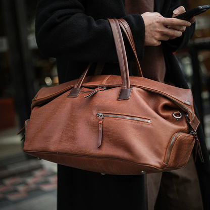 李記 | 原創手工真皮 | 高階【鬆弛垂感】差旅包A519號