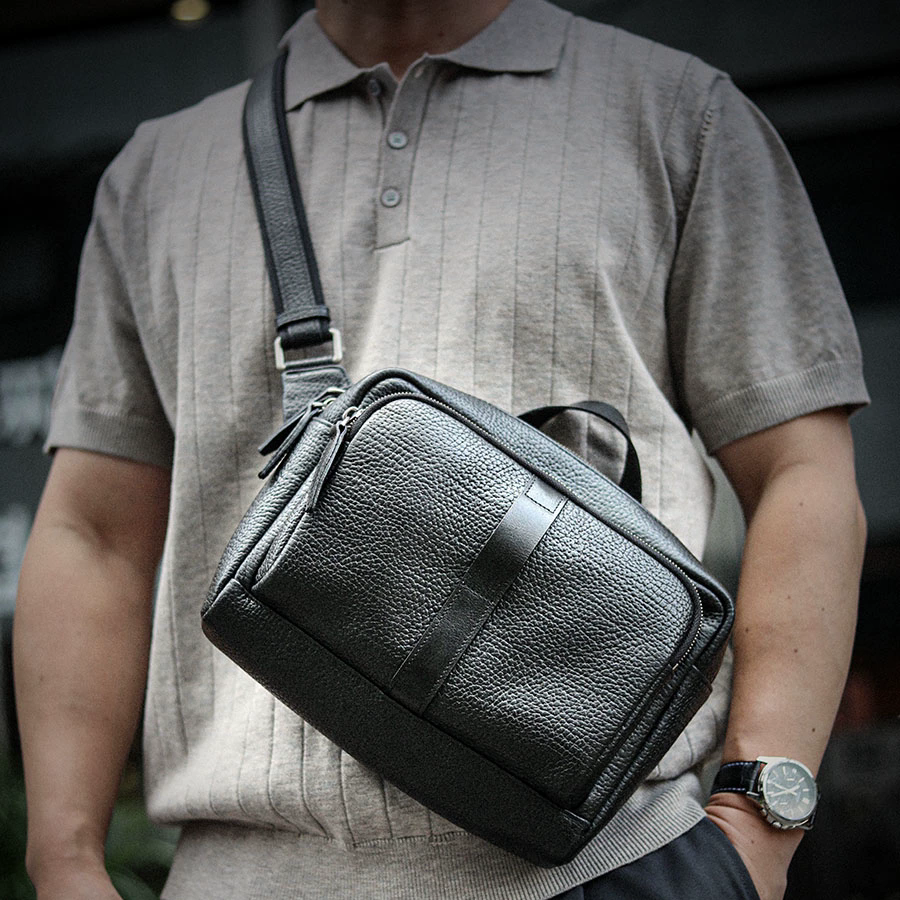 李記 | 原創手工真皮 | 都市軌跡【單反相機包】A6806號