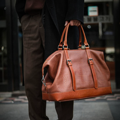 李記 | 原創手工真皮 | 氣質低調沉穩の差旅包A6852號