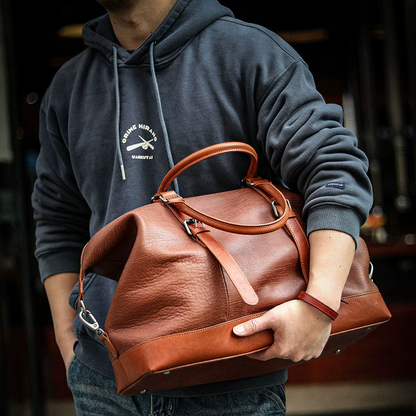 李記 | 原創手工真皮 | 氣質低調沉穩の差旅包A6852號