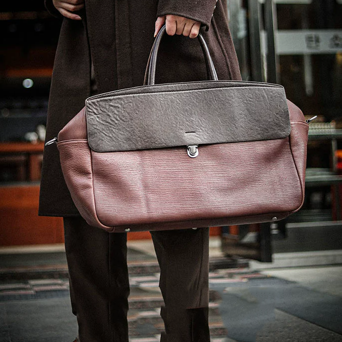 李記 | 原創手工真皮 | 英倫輕奢の跨城差旅包A6853號