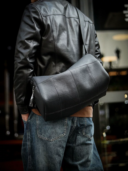 李記 | 原創手工真皮 | 自由隨行の斜唄包A8104號