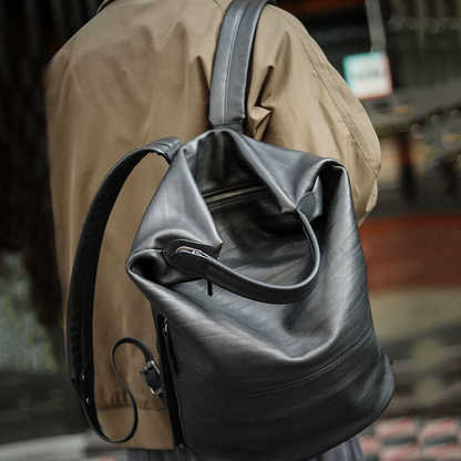 李記 | 原創手工真皮 | 自然慵懶設風の後背包A8235號