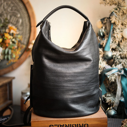 李記 | 原創手工真皮 | 自然慵懶設風の後背包A8235號