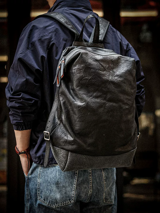 李記 | 原創手工真皮 | 輕量化の差旅登山包A8282號