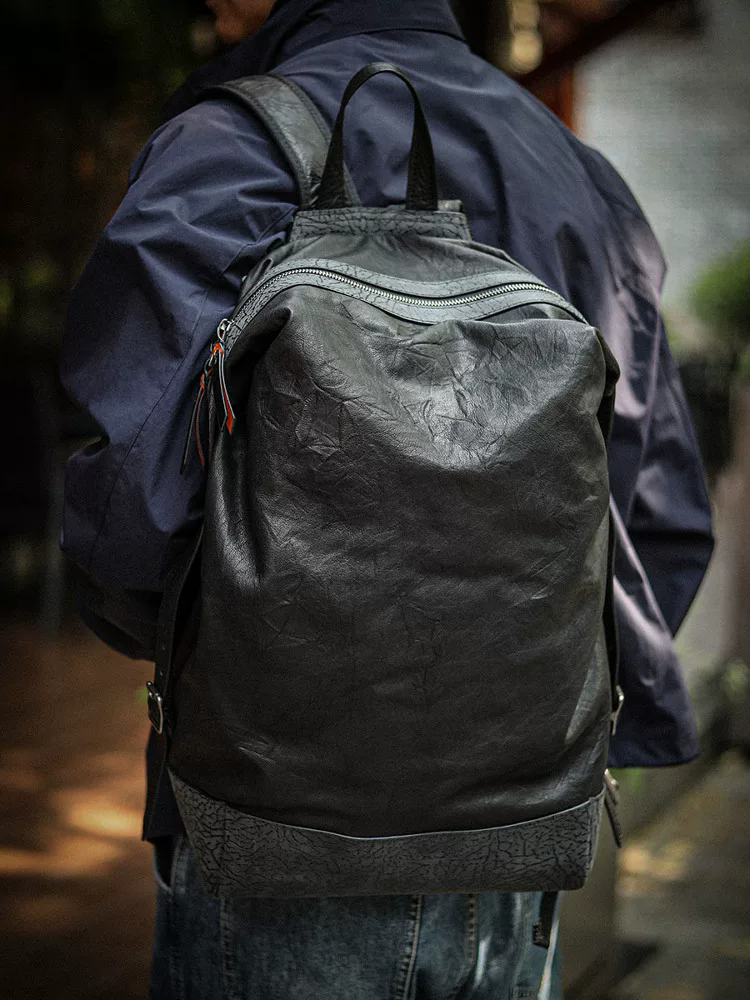 李記 | 原創手工真皮 | 輕量化の差旅登山包A8282號