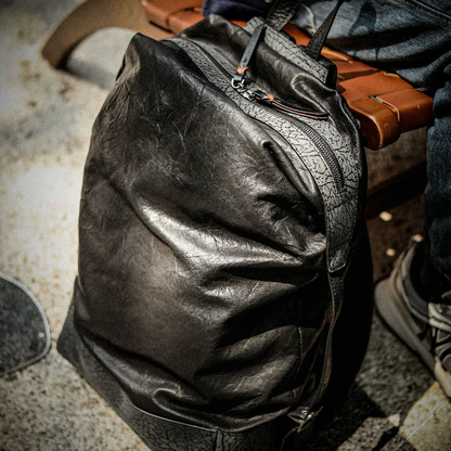 李記 | 原創手工真皮 | 輕量化の差旅登山包A8282號