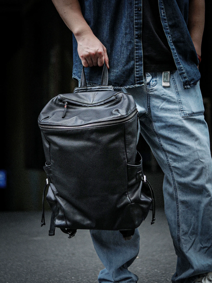 李記 | 原創手工真皮 | 【都市穿梭者】3代雙肩包A8295號