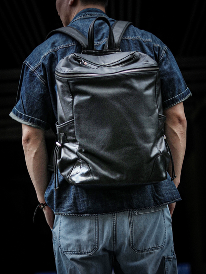 李記 | 原創手工真皮 | 【都市穿梭者】3代雙肩包A8295號