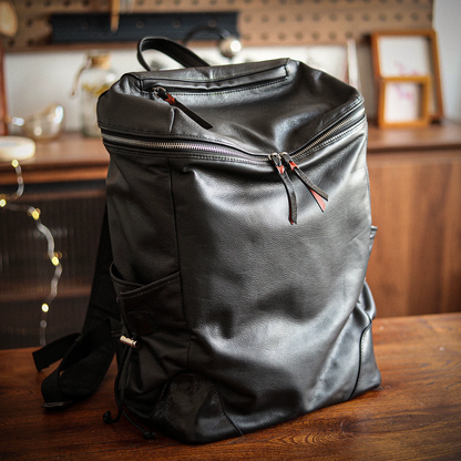 李記 | 原創手工真皮 | 【都市穿梭者】3代雙肩包A8295號