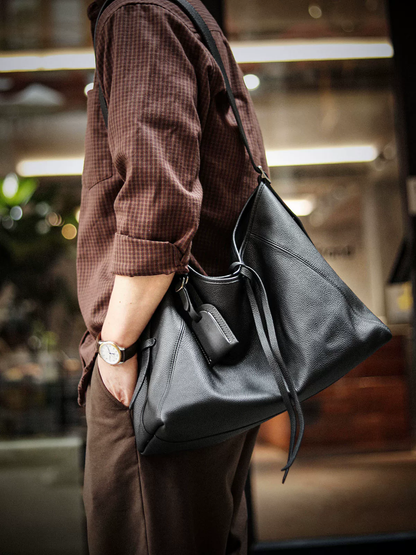 李記 | 原創手工真皮 | 高品質大容量超酷の斜唄包A8316號