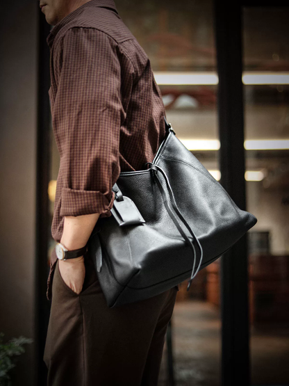 李記 | 原創手工真皮 | 高品質大容量超酷の斜唄包A8316號