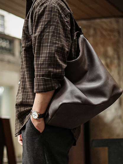 李記 | 原創手工真皮 | 質感超乎想像の大容量斜唄包A8317-2號