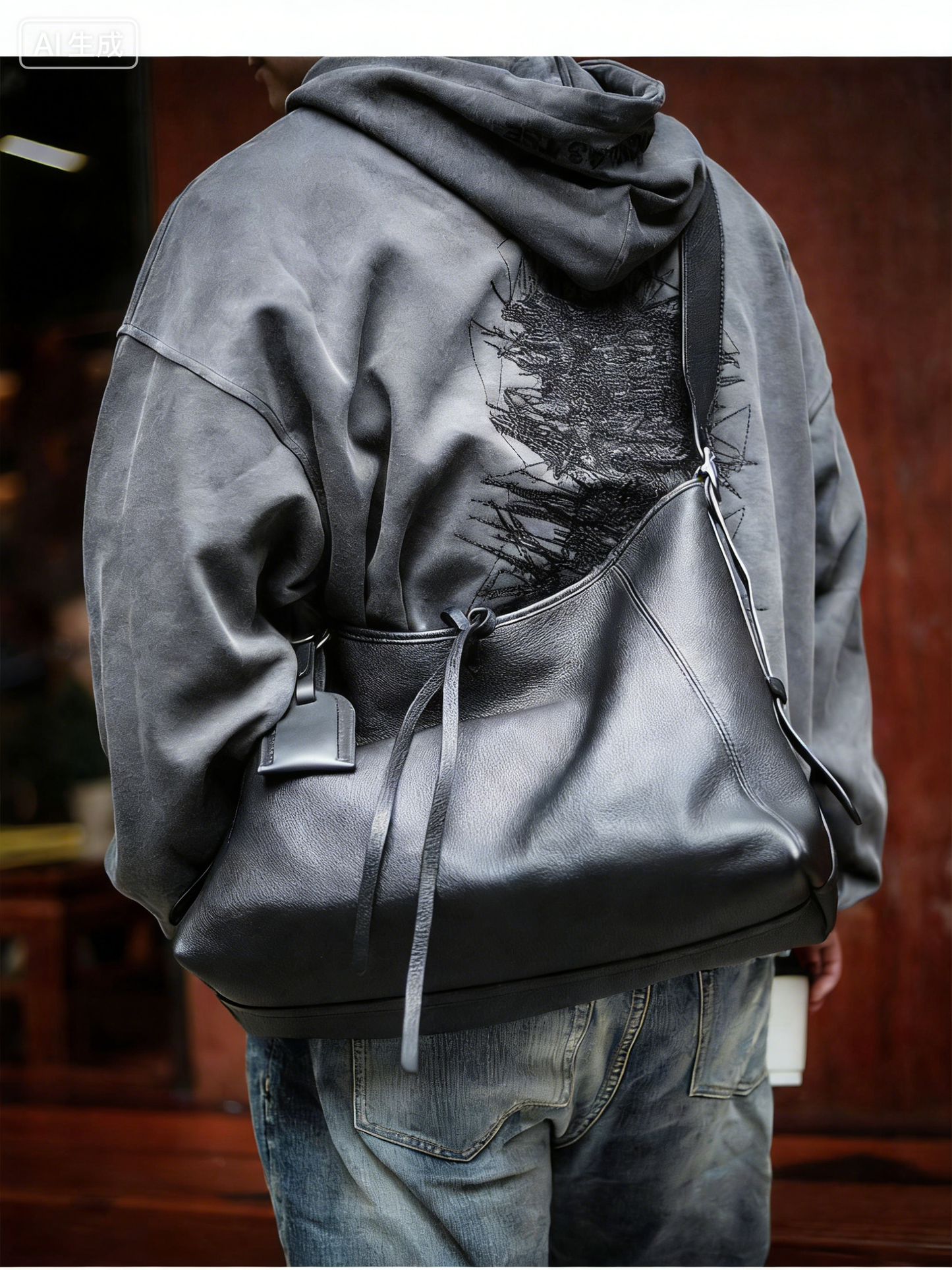 李記 | 原創手工真皮 | 軟皮鬆弛feelの大容量健身通勤包A8317號