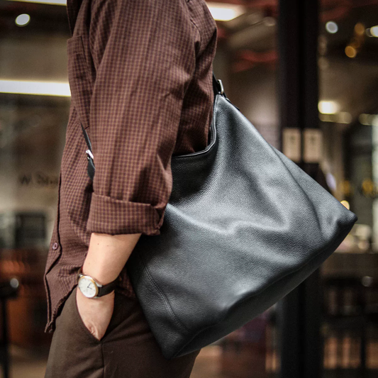 李記 | 原創手工真皮 | 軟皮鬆弛feelの大容量健身通勤包A8317號