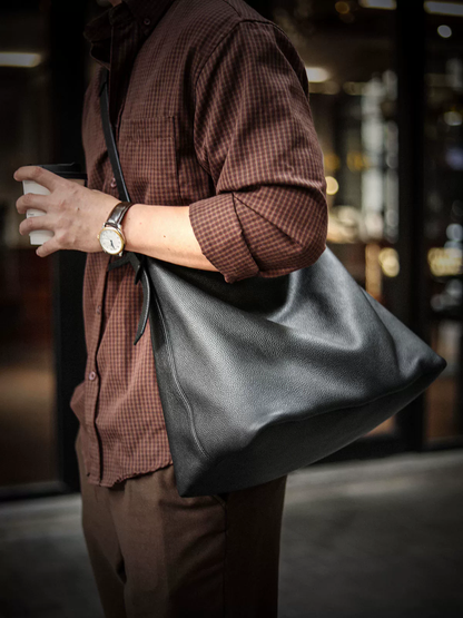 李記 | 原創手工真皮 | 軟皮鬆弛feelの大容量健身通勤包A8317號