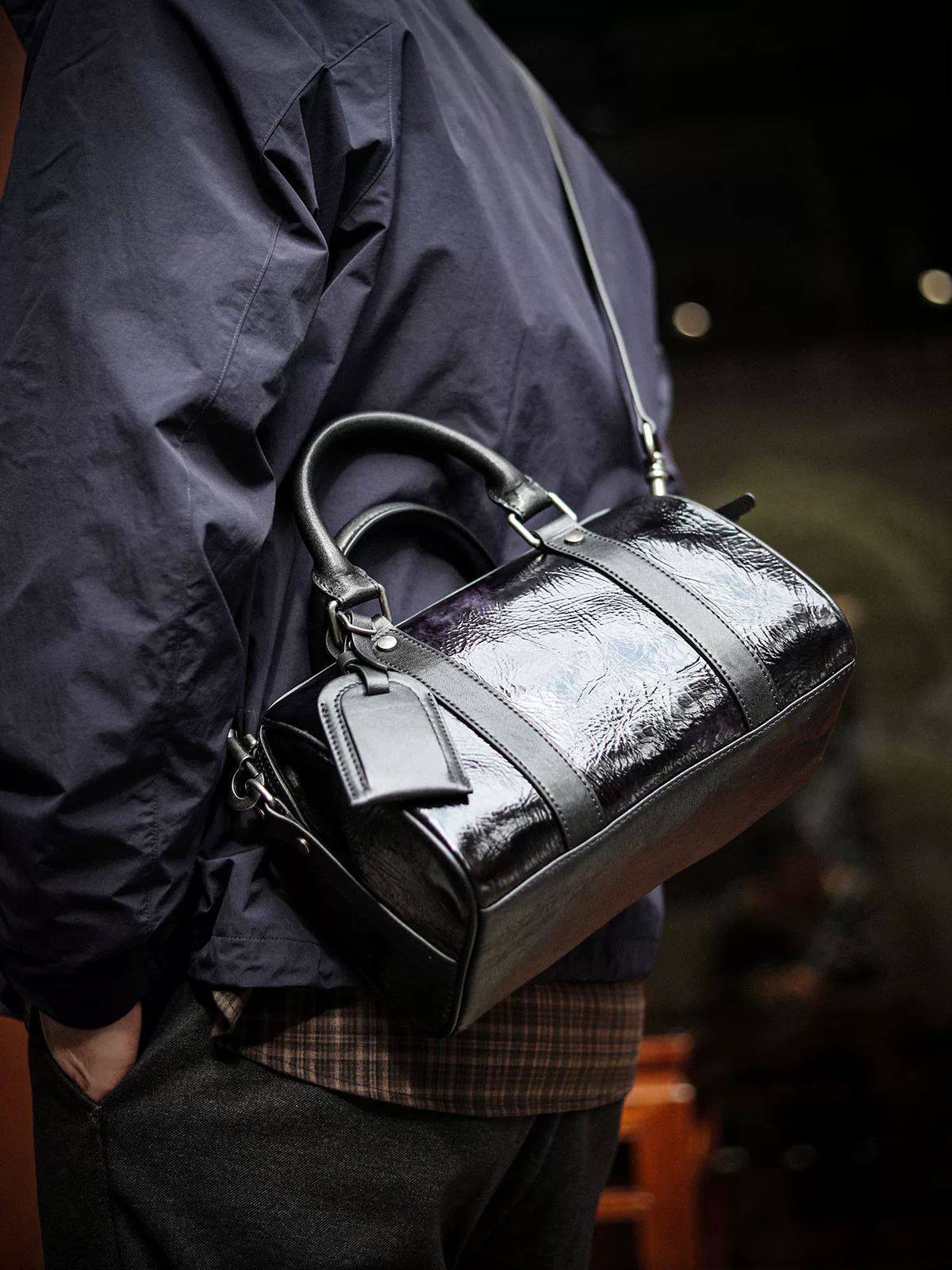 李記 | 原創手工真皮 | 義大利馬油皮の手提包A8321號