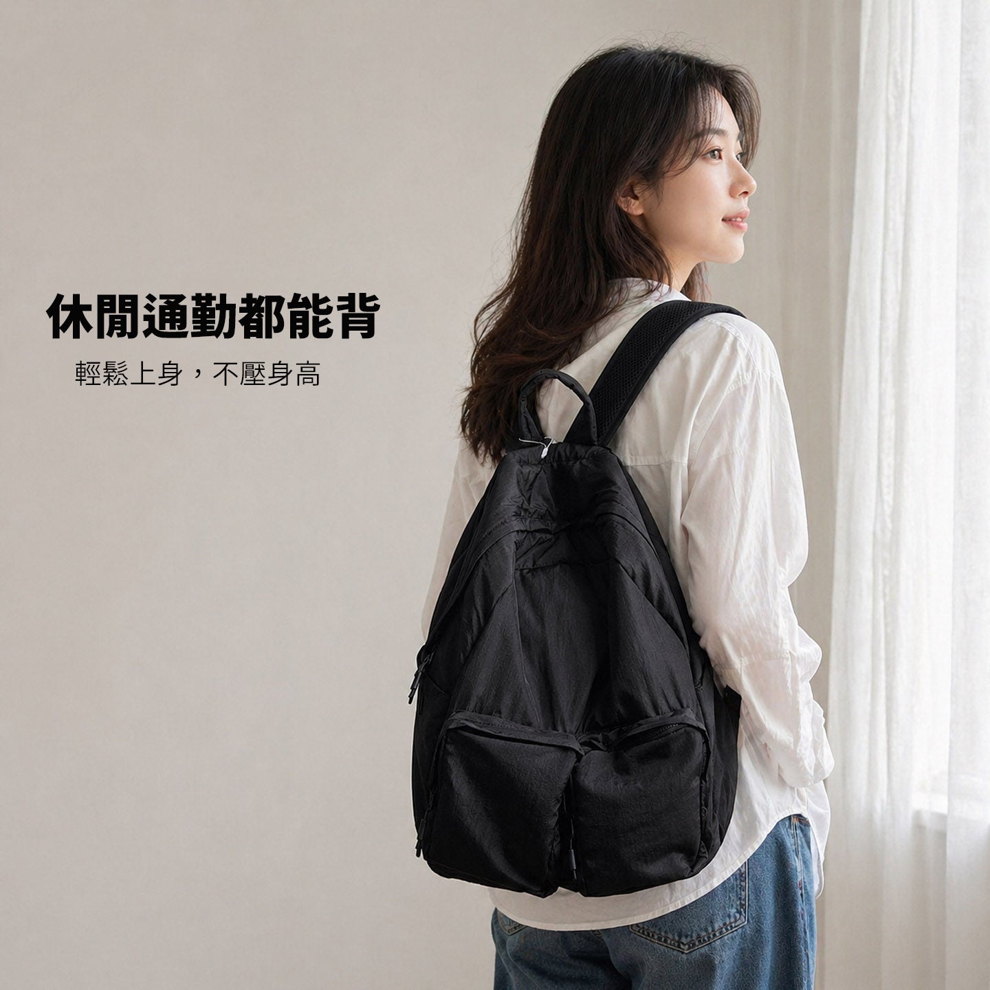 李記 | 原創手工真皮 | 超輕便背包~很軟很輕很能裝大雙肩包A997號