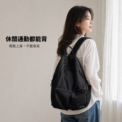 李記 | 原創手工真皮 | 超輕便背包~很軟很輕很能裝大雙肩包A997號
