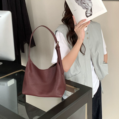 李記 | 原創手工真皮 | 皮質軟乎乎の慵懶腋下包an219號