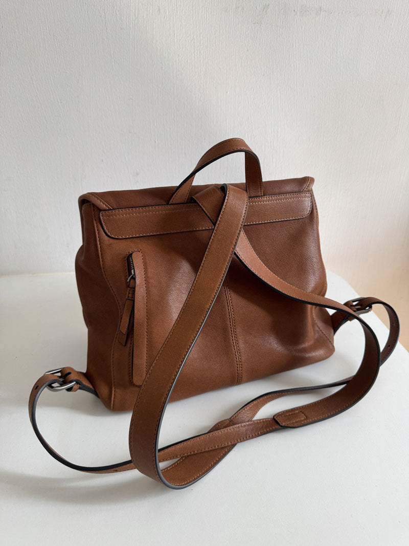 李記 | 原創手工真皮 | 皮料糯糯嘰嘰~慵懶鬆弛又能裝~後背包B251號