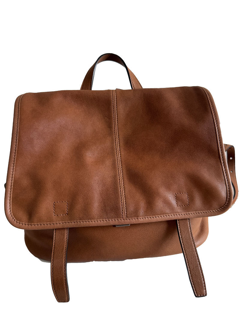 李記 | 原創手工真皮 | 皮料糯糯嘰嘰~慵懶鬆弛又能裝~後背包B251號