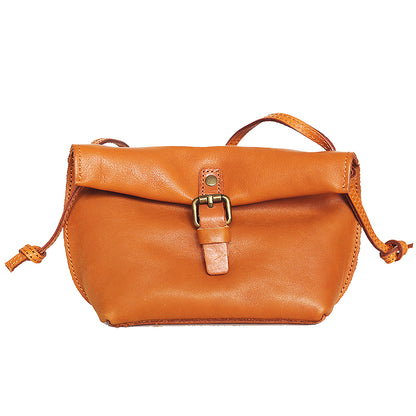 李記 | 原創手工真皮 | 鞣製職人技い復古し休閒小包斜唄包B468號