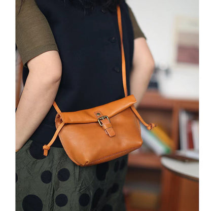 李記 | 原創手工真皮 | 鞣製職人技い復古し休閒小包斜唄包B468號