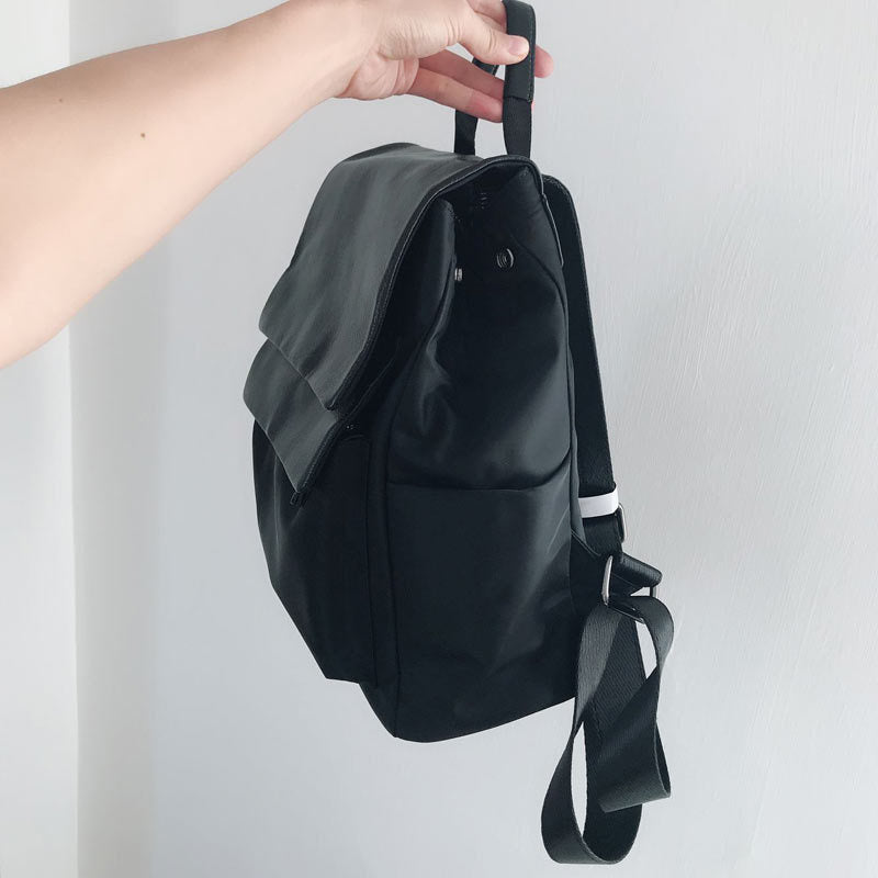 Li Ji | Original handmade leather | Waterproof nylon, canvas and cowhide backpack No. B755