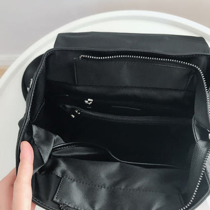 Li Ji | Original handmade leather | Waterproof nylon, canvas and cowhide backpack No. B755