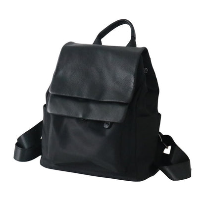 Li Ji | Original handmade leather | Waterproof nylon, canvas and cowhide backpack No. B755