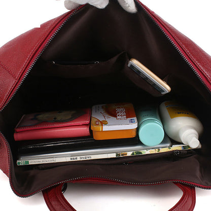 李記 | 原創手工真皮 | 格子元素で後背包b771號