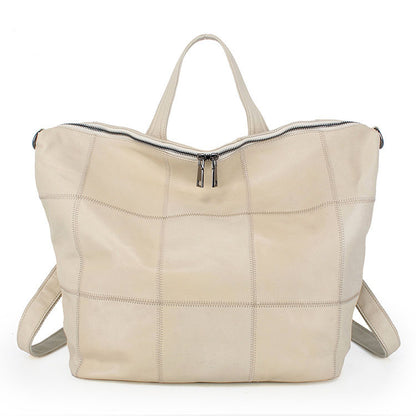 李記 | 原創手工真皮 | 格子元素で後背包b771號