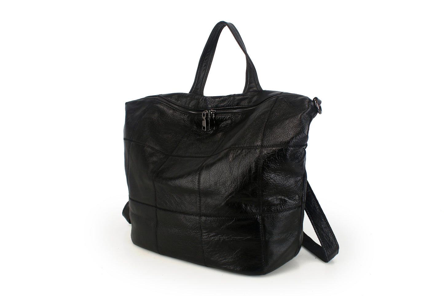 李記 | 原創手工真皮 | 格子元素で後背包b771號