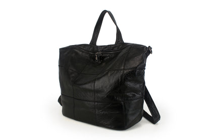 李記 | 原創手工真皮 | 格子元素で後背包b771號