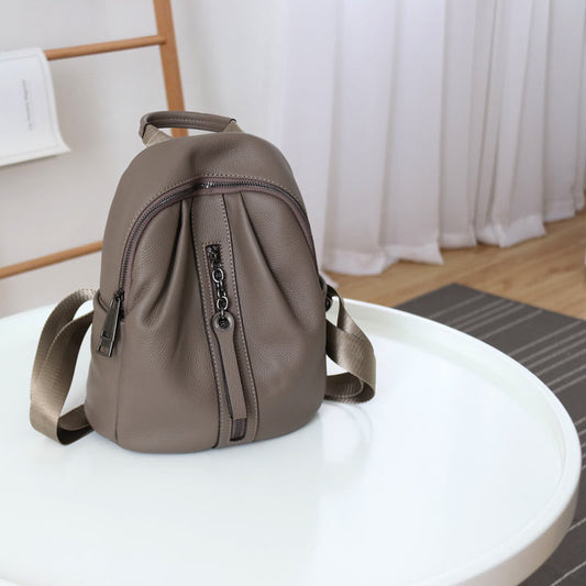 Li Ji | Original handmade leather | First-layer cowhide leather casual backpack No. B793 