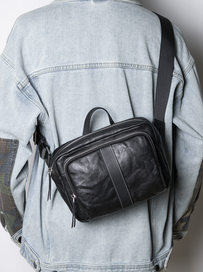 李記 | 原創手工真皮 | 毫不費力彰顯高品質の斜唄包B804號