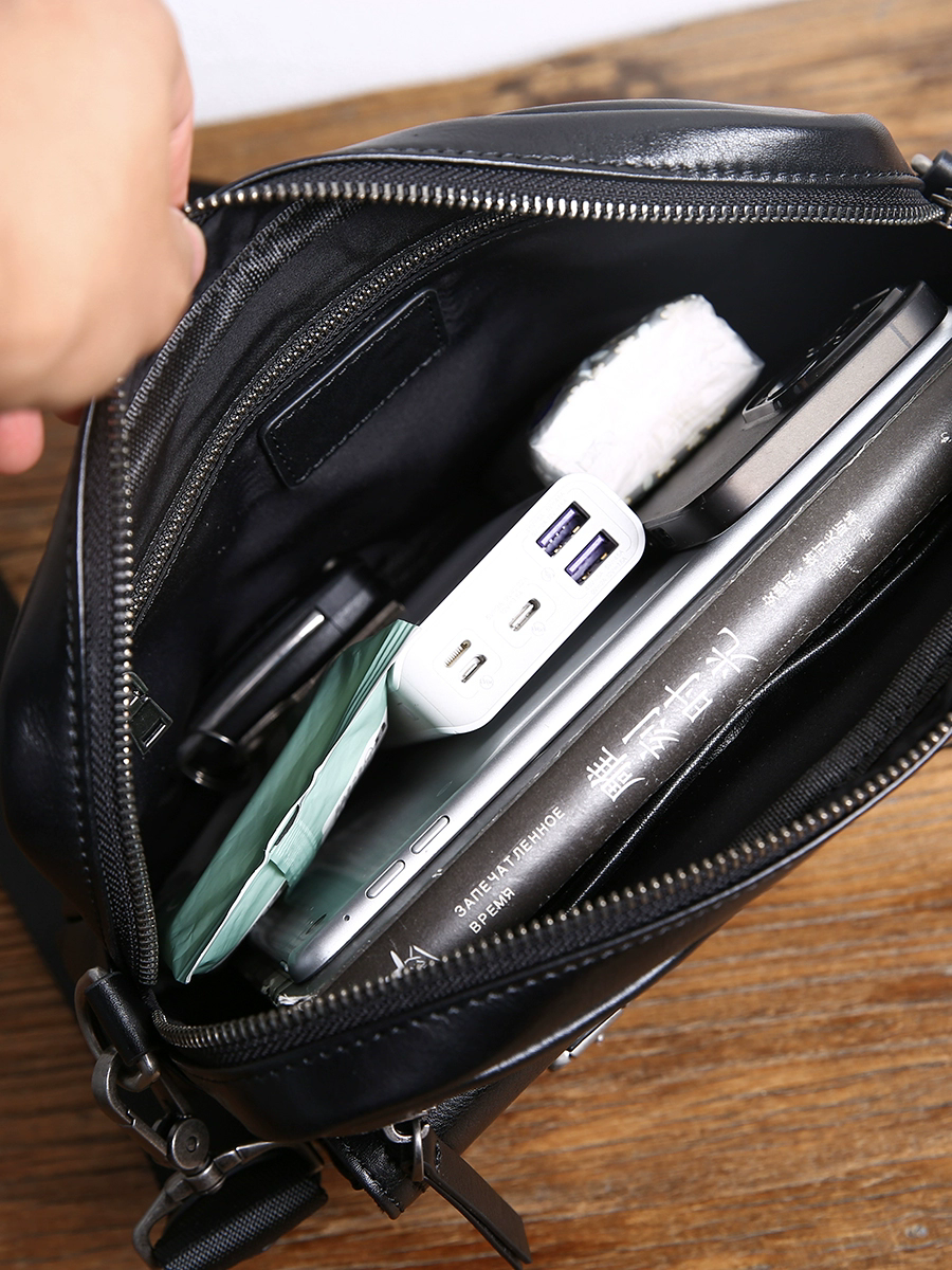 李記 | 原創手工真皮 | グ小包頭層牛革カ通勤包B846號