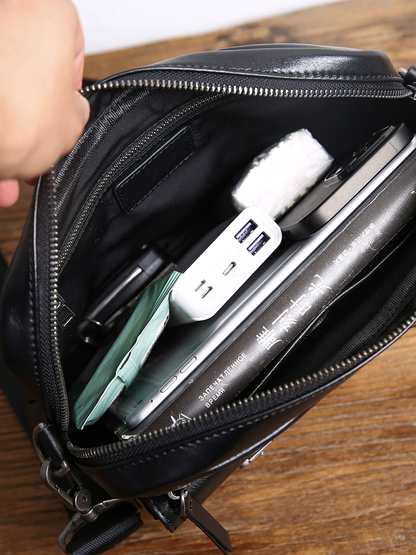 李記 | 原創手工真皮 | グ小包頭層牛革カ通勤包B846號