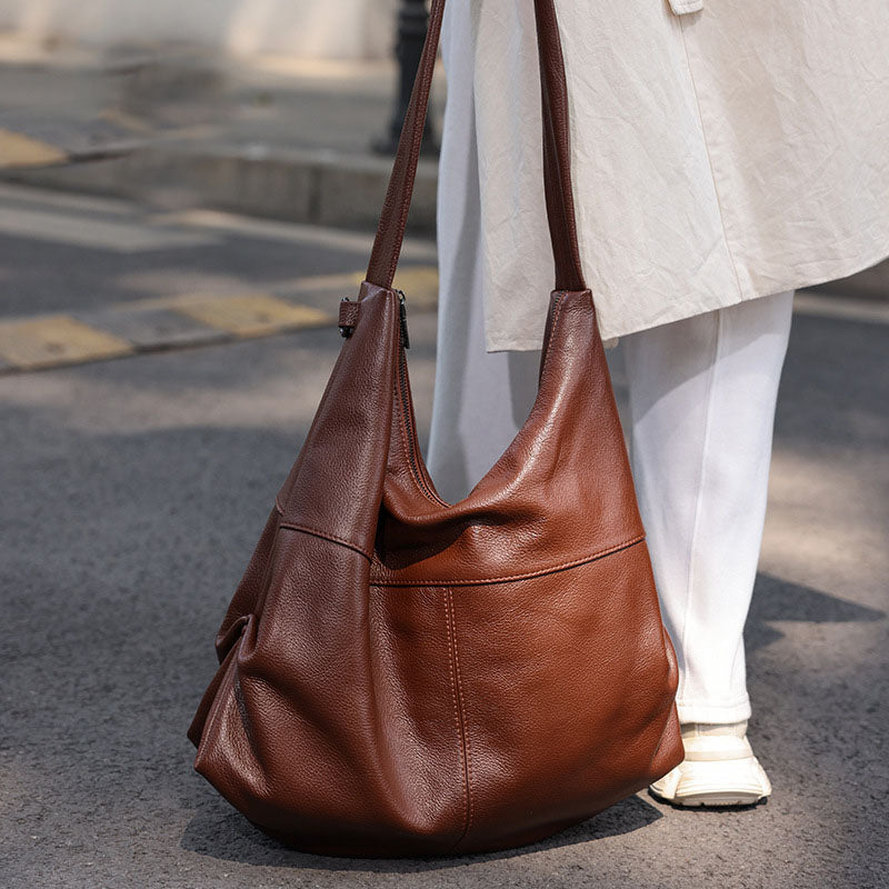 李記 | 原創手工真皮 | 韓版バ簡約な本革シ托特包B9938號