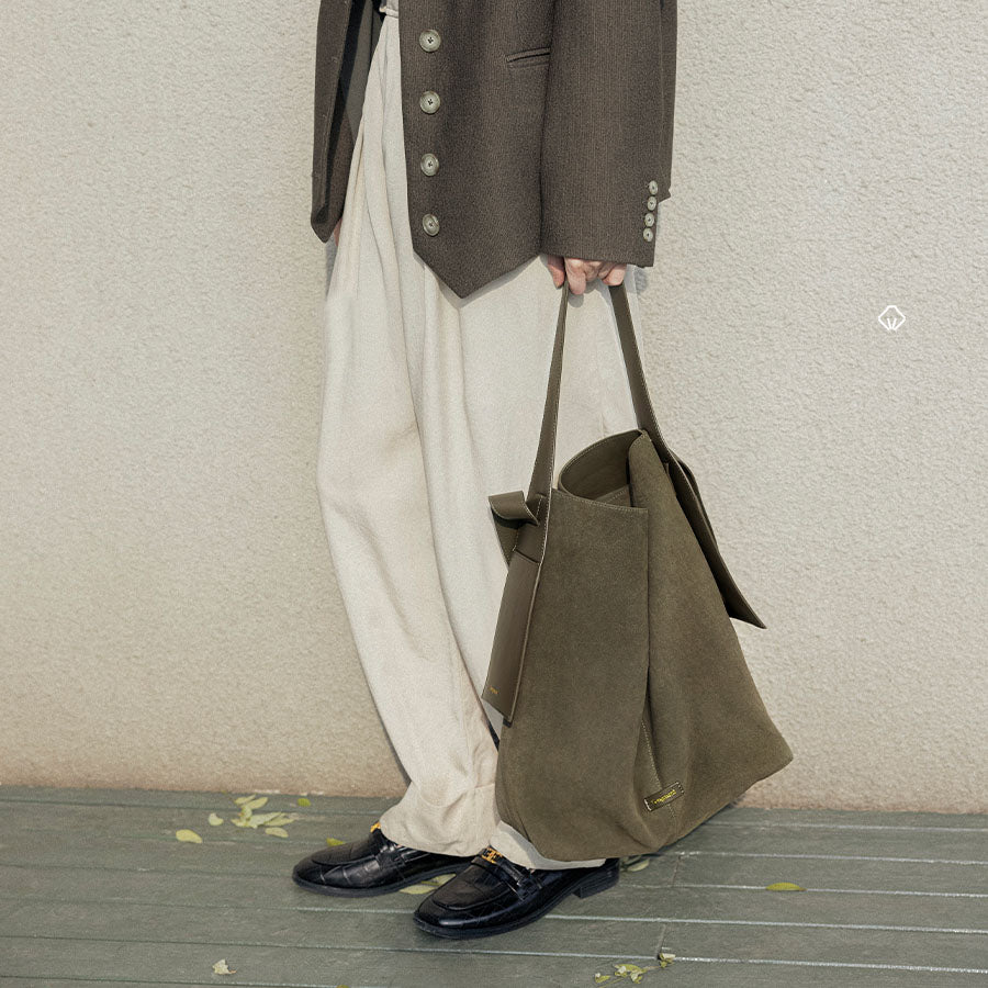 李記 | 原創手工真皮 | 慵懶feel~誰背都好看の托特包BB2210號