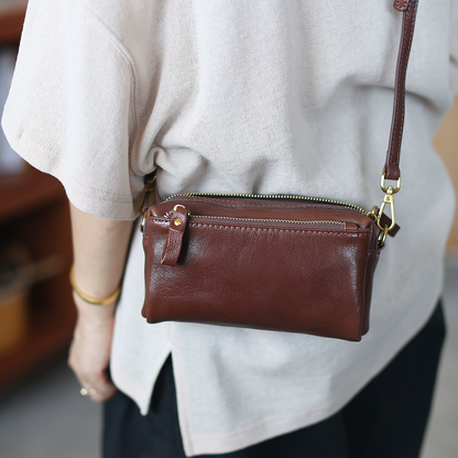 李記 | 原創手工真皮 | 日式經典設計の斜唄包cb495號