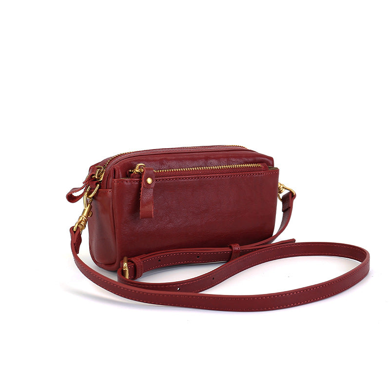 李記 | 原創手工真皮 | 日式經典設計の斜唄包cb495號