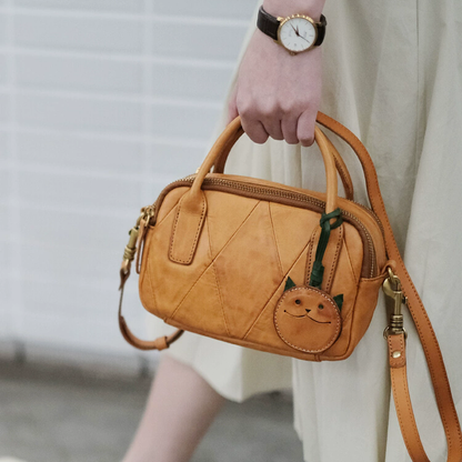 李記 | 原創手工真皮 | 日系復古い質感手提包cm317號